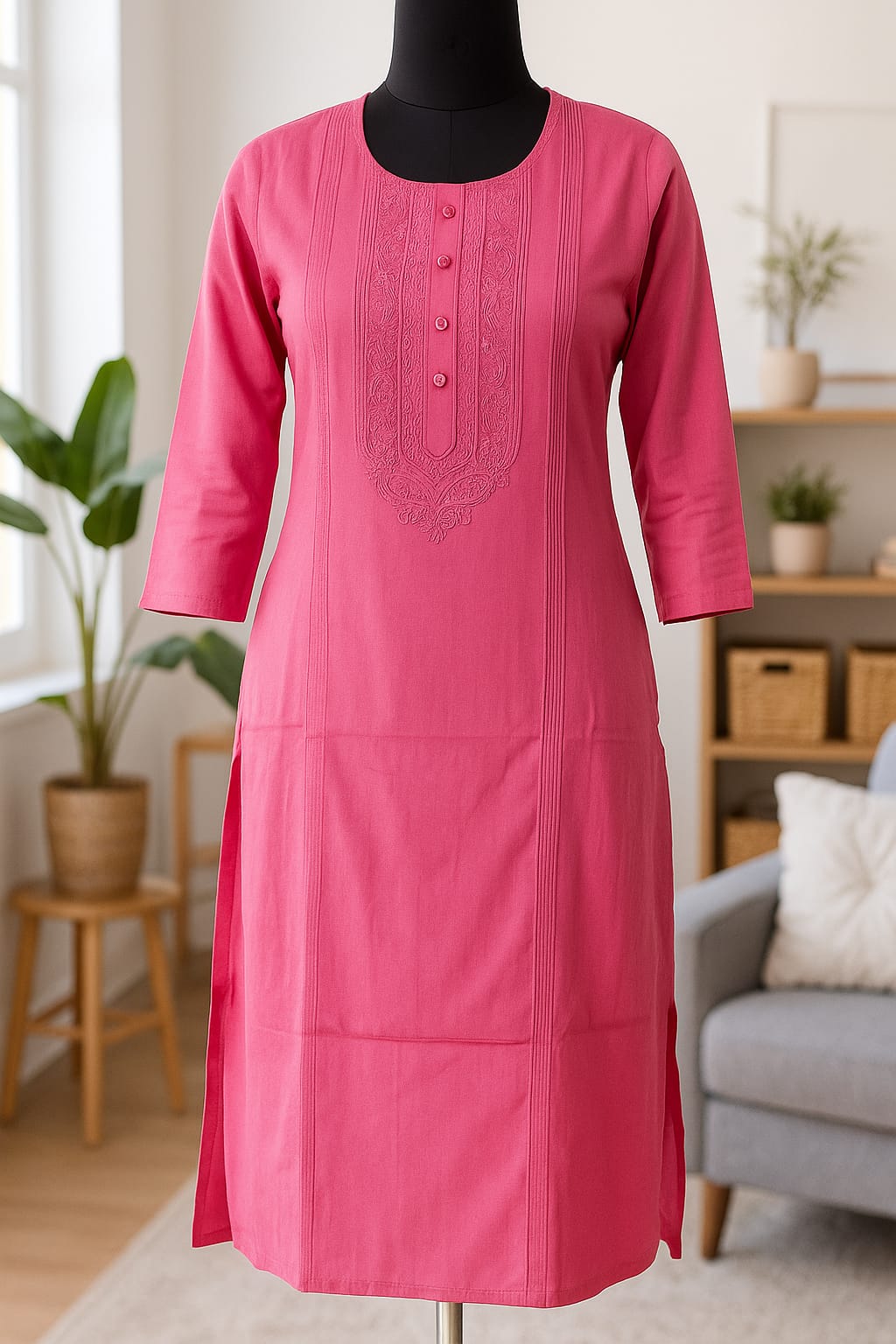 Ananya Creations Pink Colour Full Kurti