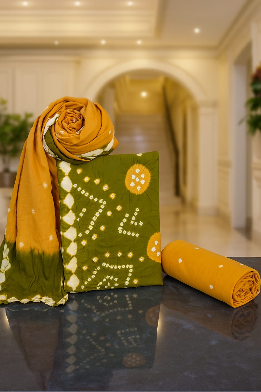 Ananya Creations Jaipuri Cotton Unstitched Suit