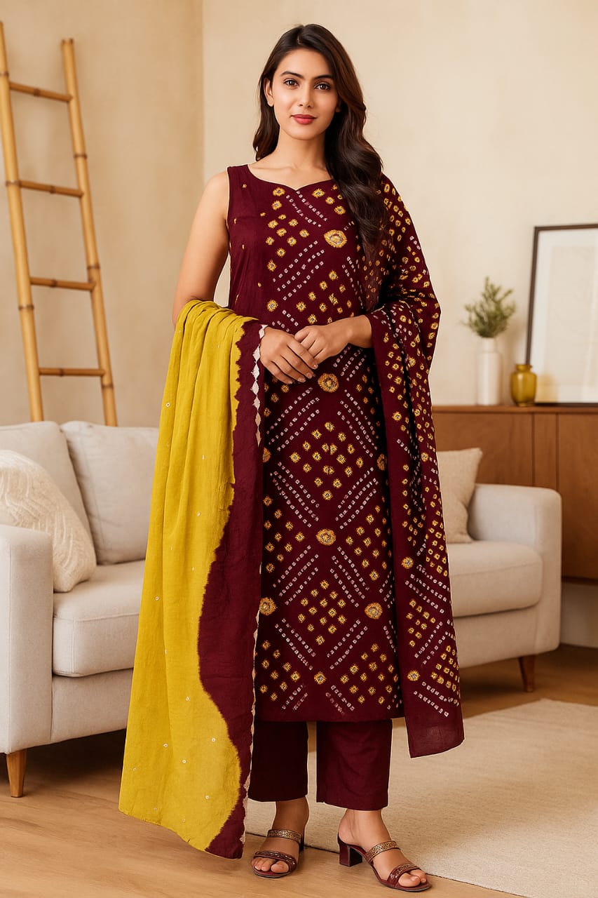Ananya Creations Jaipuri Cotton Unstitched Suit