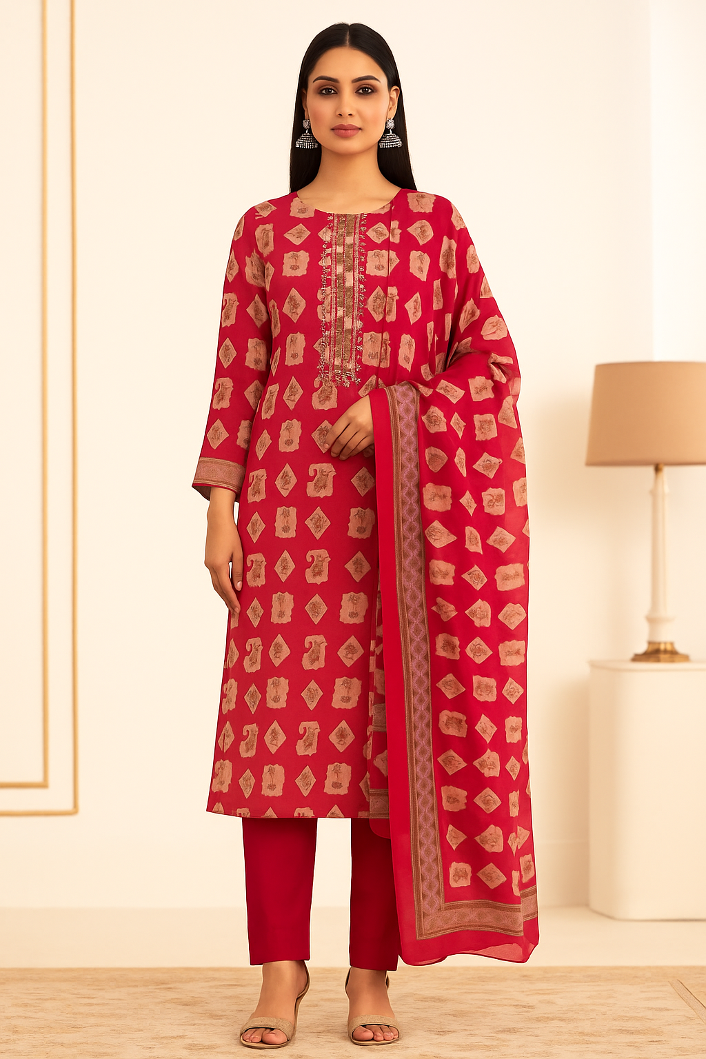 Ananya Prints – Cotton Unstitched Suit Set