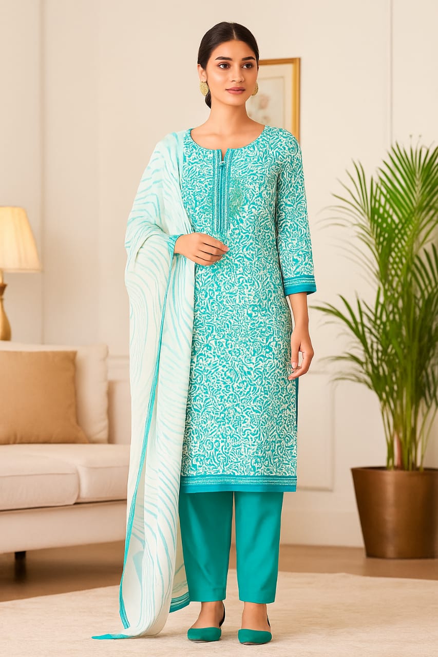 Ananya Creations – Printed Cotton Charm (Unstitched)