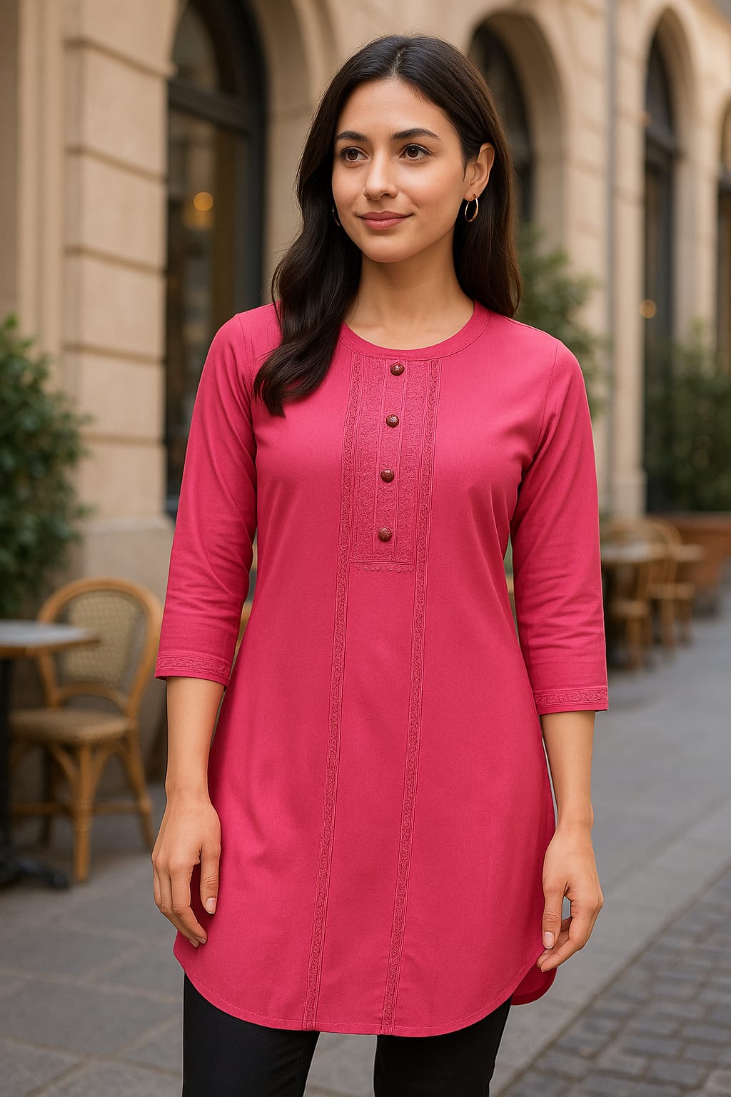 Ananya Creations Pink Colour Kurti
